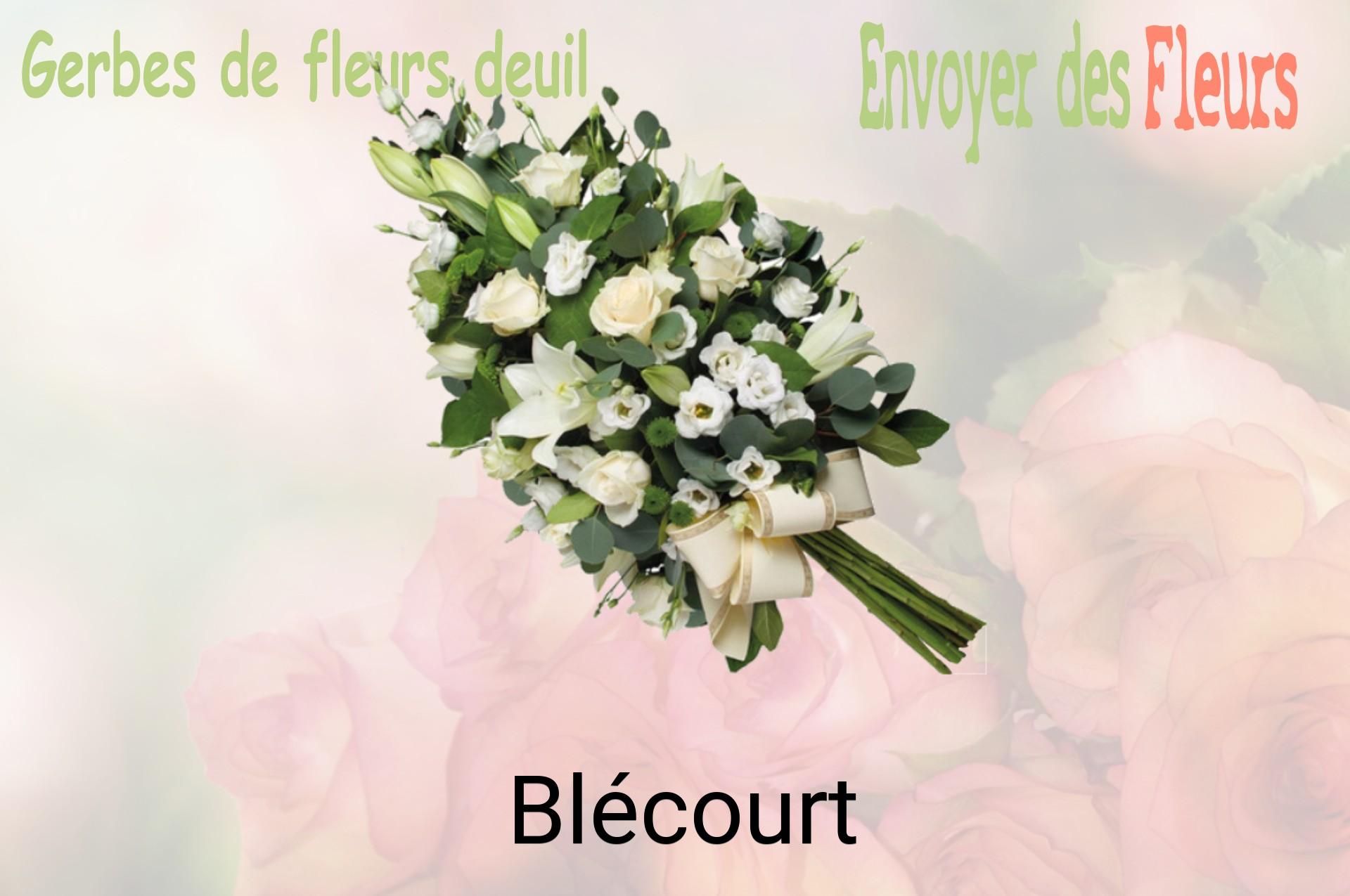 Gerbe de fleurs de deuil livrée à Blécourt